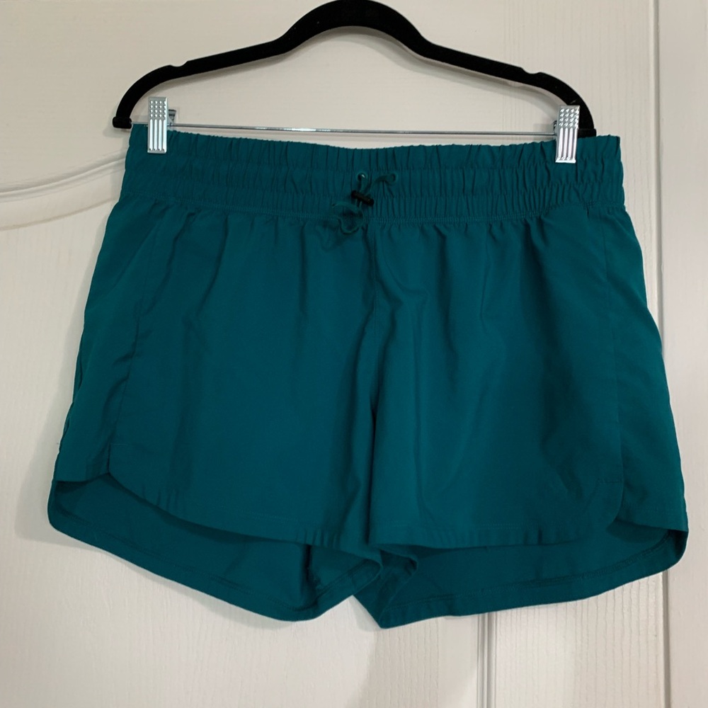 adidas Teal Run Shorts with Elastic Waist